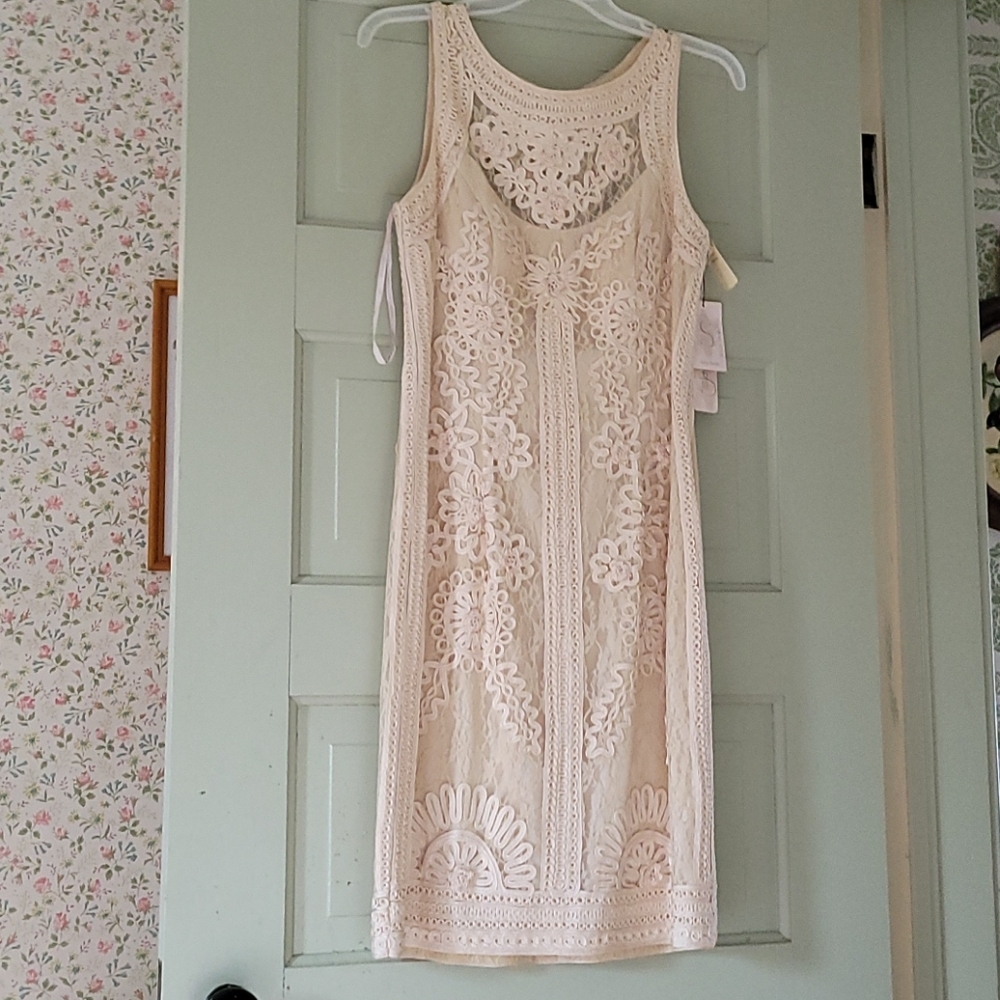 Sue Wong nocturne beige dress size 10